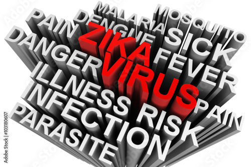 Zika Virus 3D Text