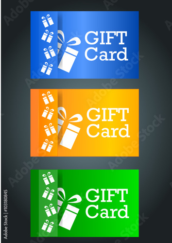 Gift card voucher. Business banner template.