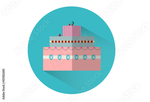 cake flat icon