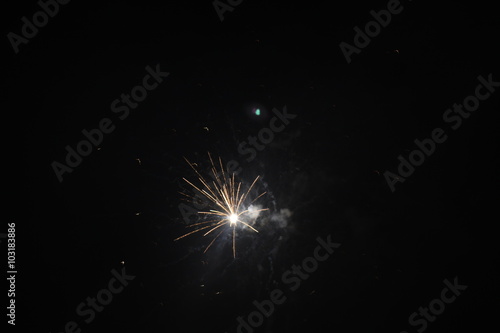 2016 (31 December 2015 at midnight) new year fireworks show in Bregenz, Vorarlberg, Austria.