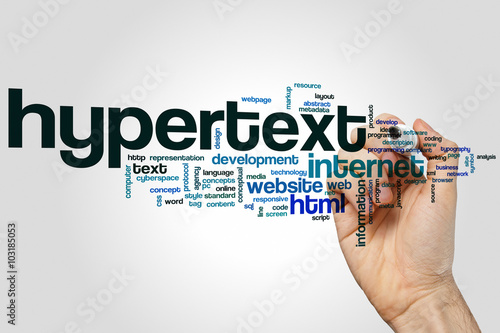 Hypertext word cloud