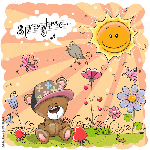 Teddy Bear on the meadow