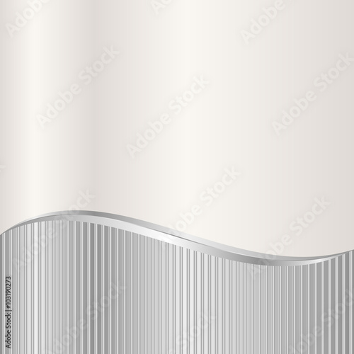 silver and ecru background divided into two