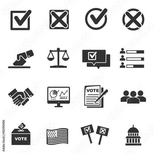 vote icon - vector icon set