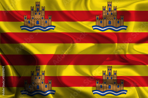 Flag of Ibiza, Spain photo