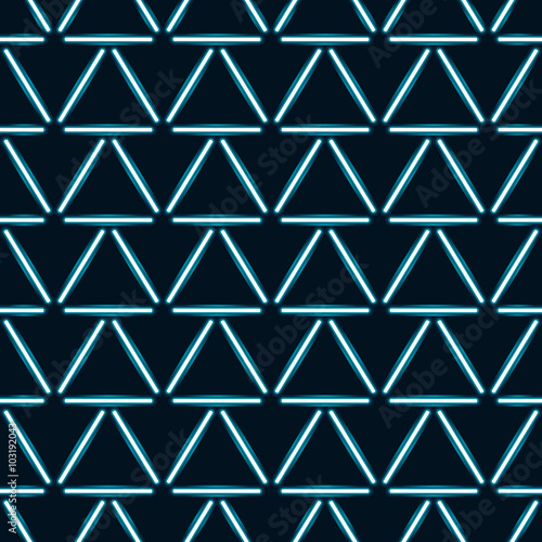 Seamless pattern with halogen or LED light lamps. 