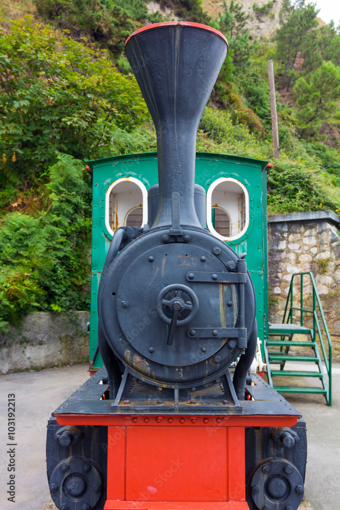 Fototapeta premium Old restored steam locomotive