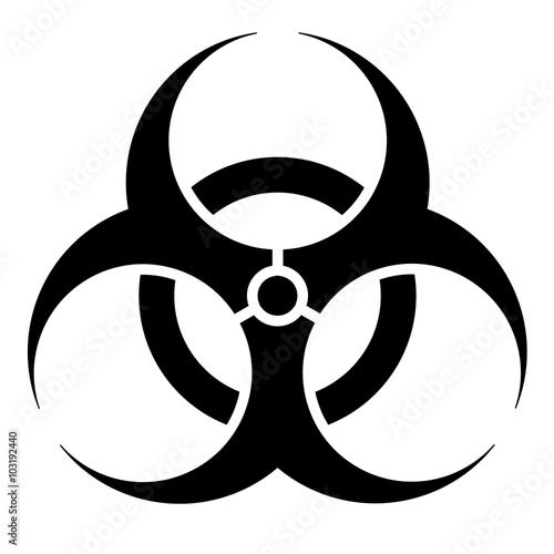 Signage, biohazard icon, hospital and chemical waste