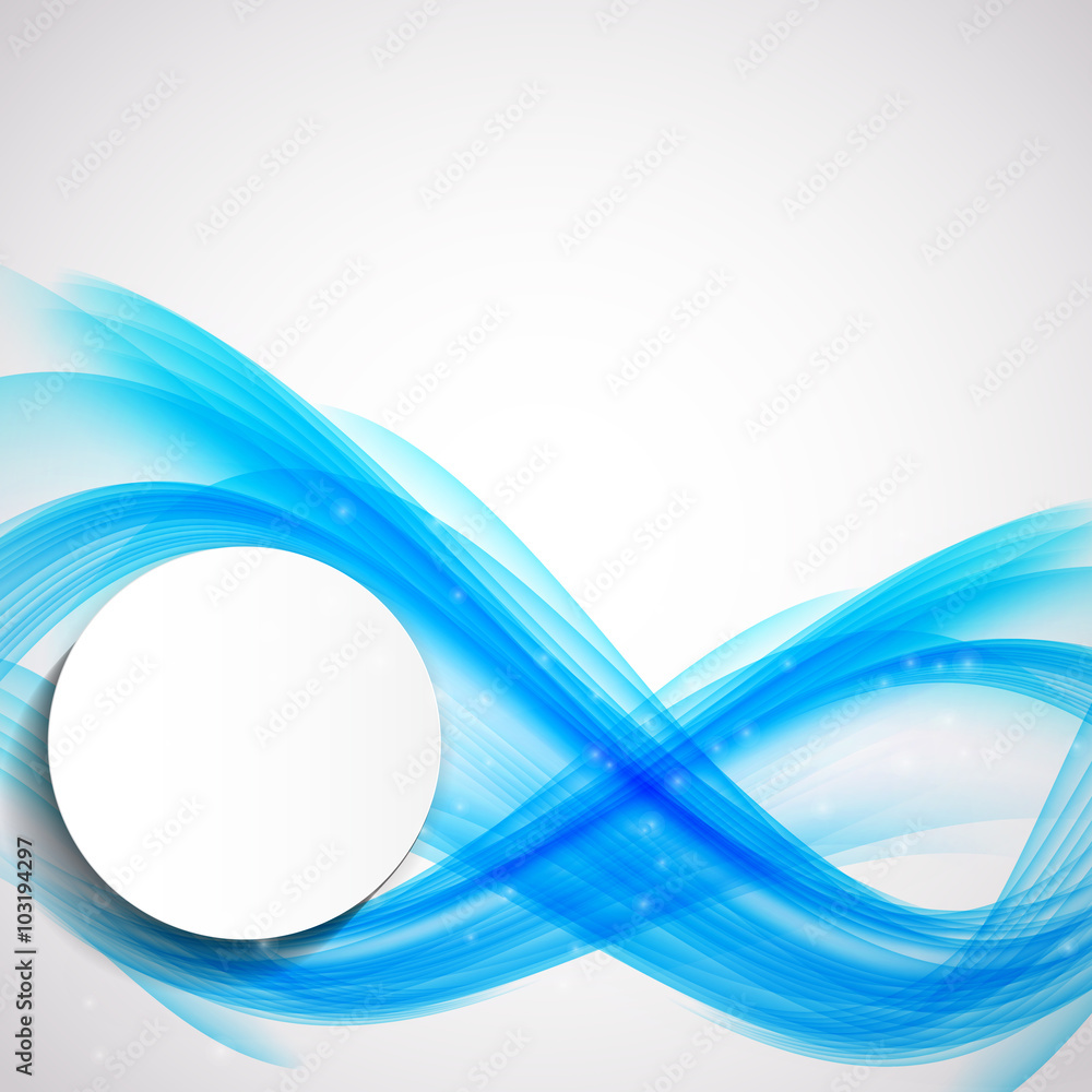 Fototapeta premium Abstract Colored Wave Background. Vector Illustration