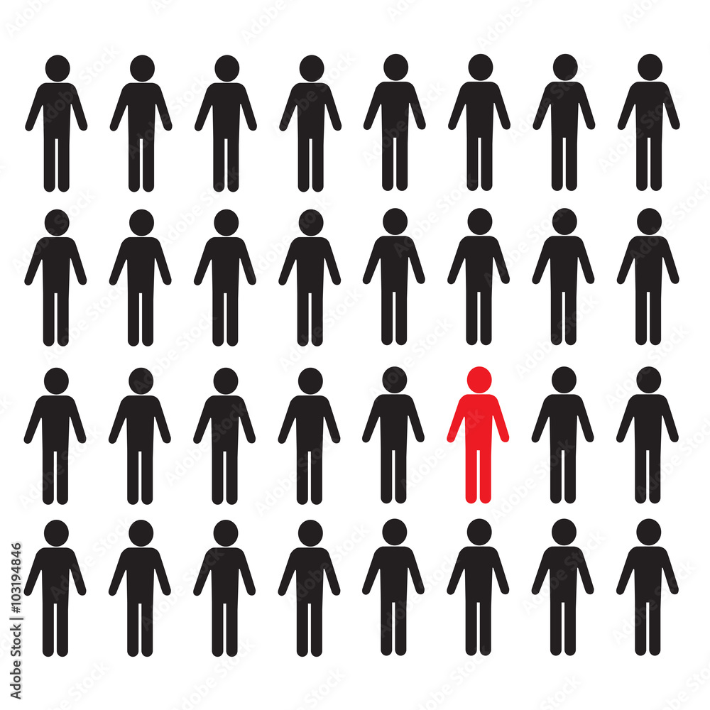people icon think different Illustration design people icon think different Illustration design