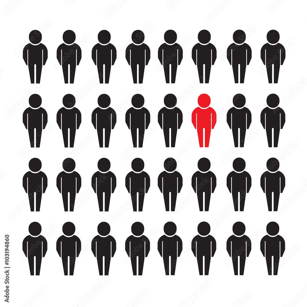 people icon think different Illustration design people icon think different Illustration design