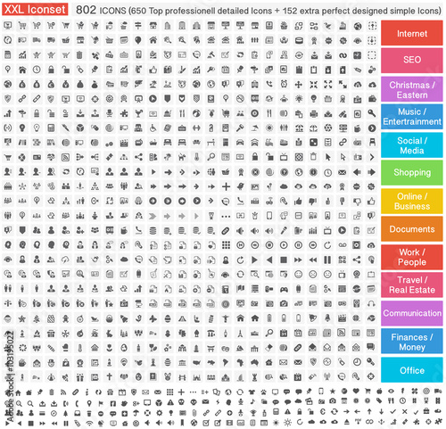 802 Top professionell Icons
