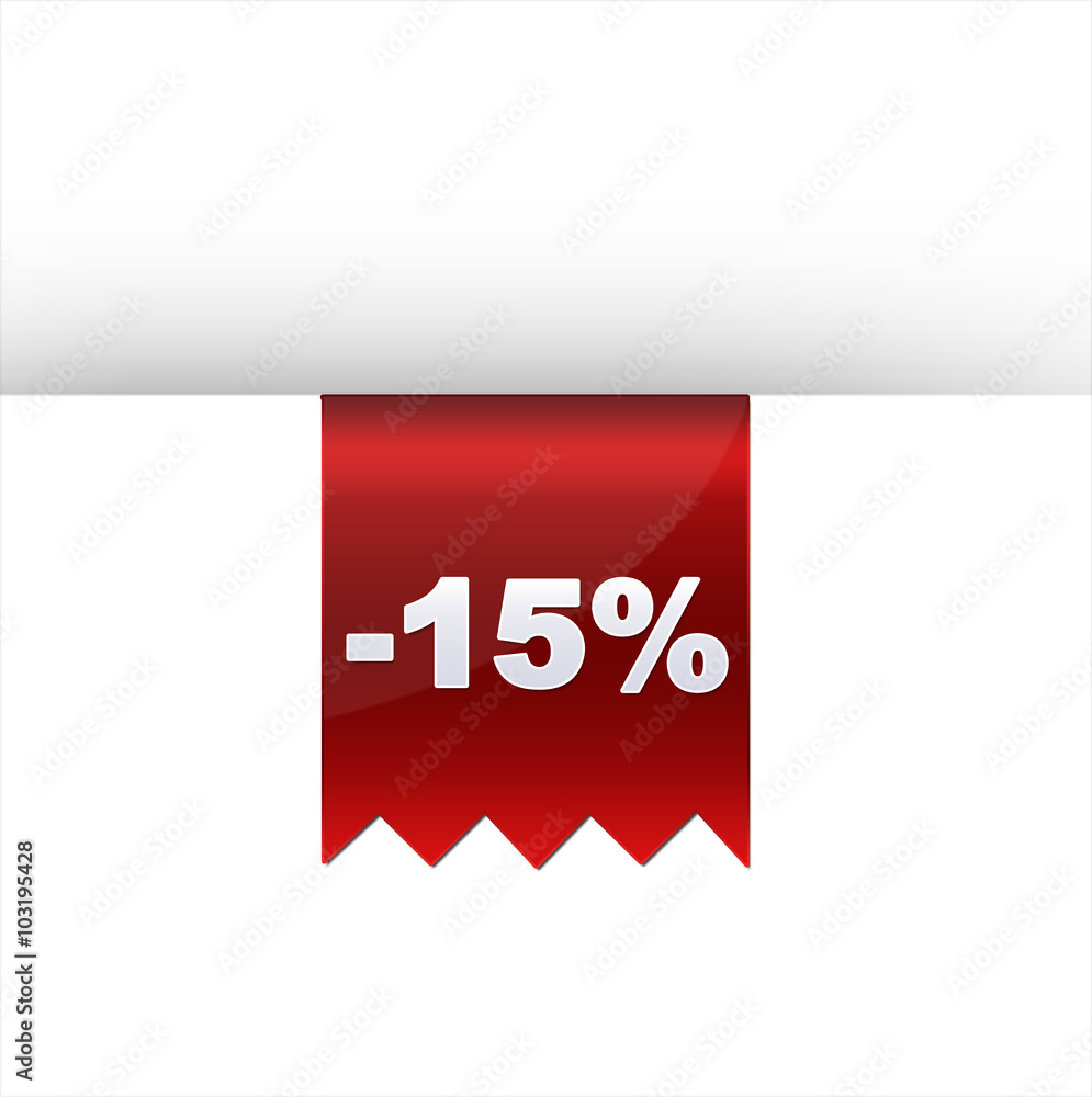 Sale tape special offer sticker isolated red