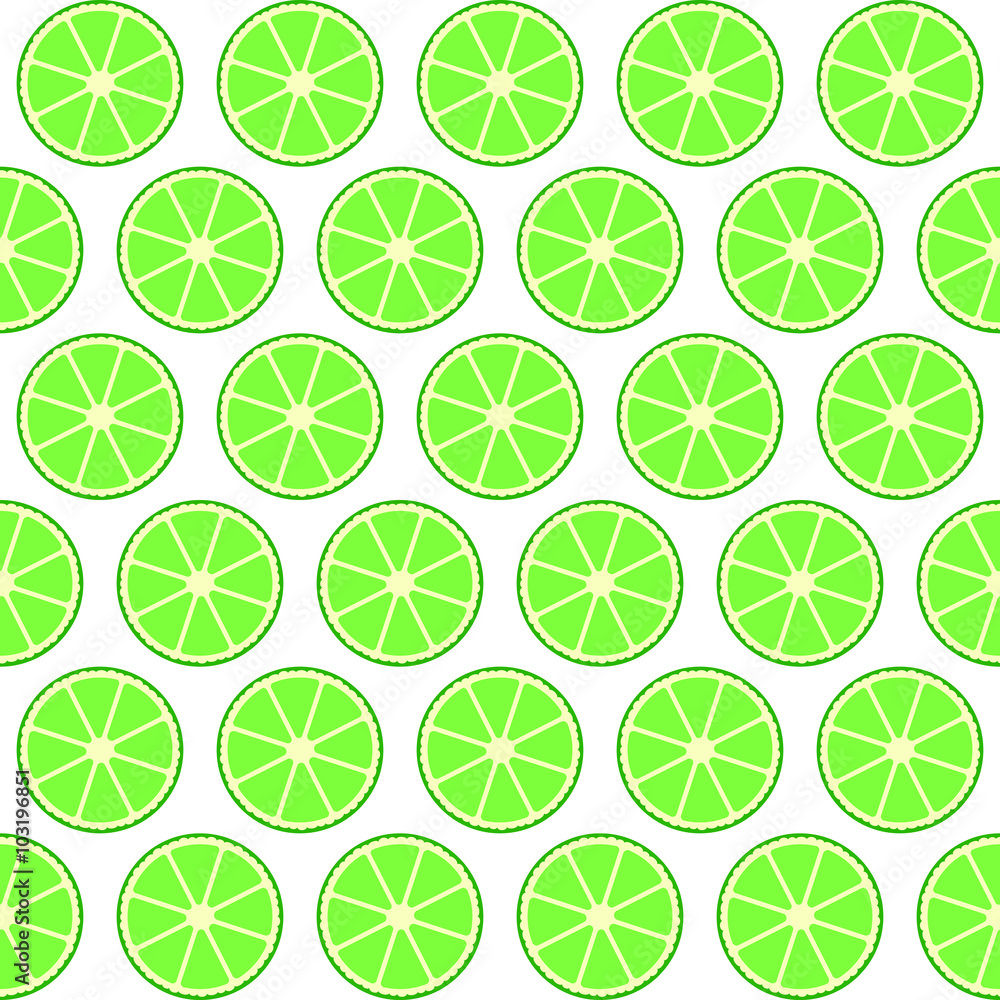 Summer seamless pattern with juicy citrus.