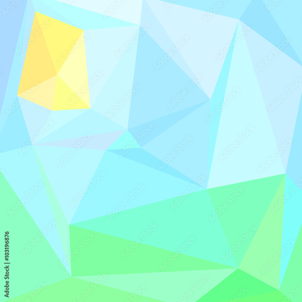 Abstract retro triangle background blue, green, yellow color. Abstract retro triangle background blue, green, yellow color.