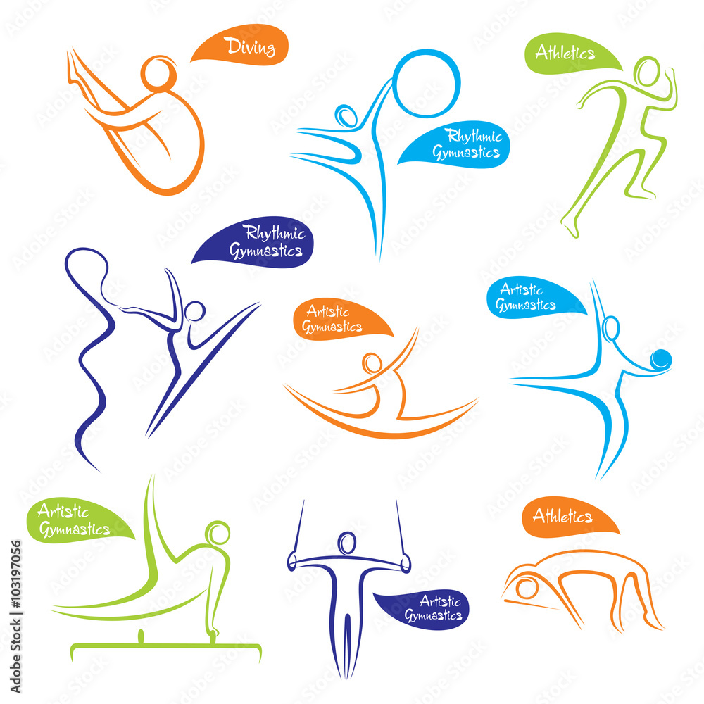 Obraz premium creative different game icon or symbol design vector