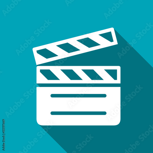 film clapperboard vector icon