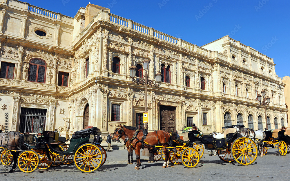 Fototapeta premium Ayuntamiento de Sevilla, Andalucía, España