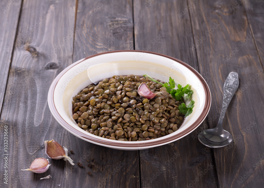 Boiled lentils Boiled lentils