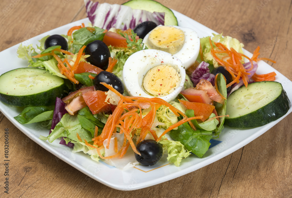 Ensalada con huevo Ensalada con huevo