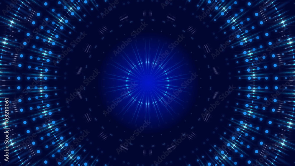 blue abstract background, kaleidoscope light, loop blue abstract background, kaleidoscope light, loop