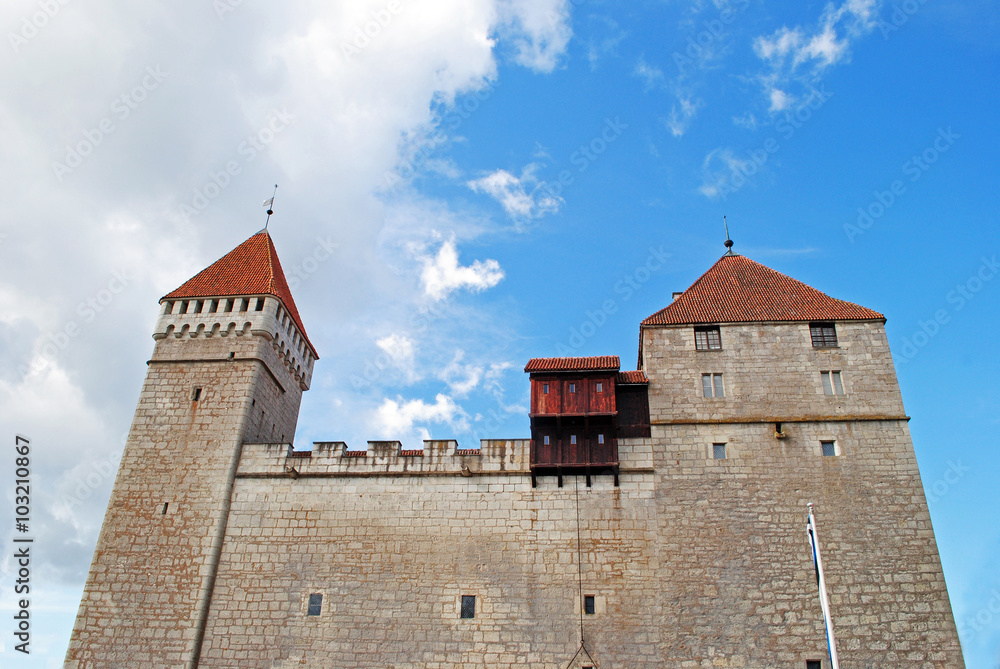 Kuressaare castle on Saaremaa island in Estonia