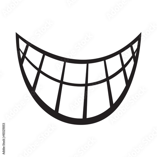 Happy Smile Cartoon Vector Icon