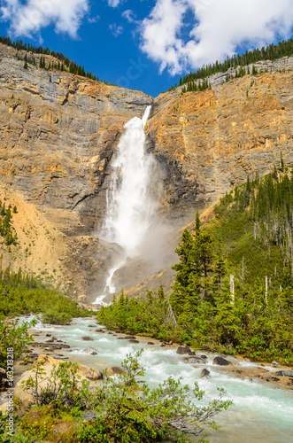 Takakkaw Falls in Yoho National Park, British Columbia, Canada.