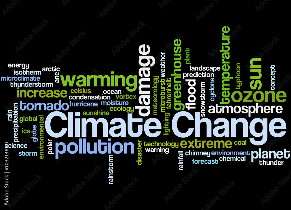 Climate Change, word cloud concept 4