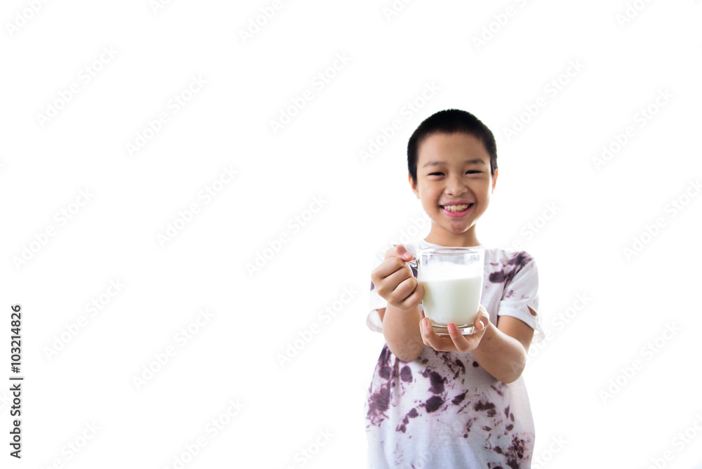 Boy carry milk Boy carry milk
