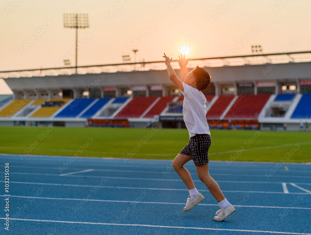 Obraz premium Running boy