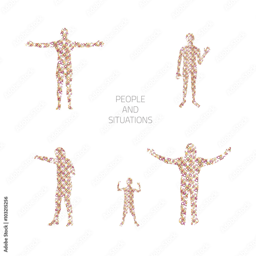 Obraz premium People and situations