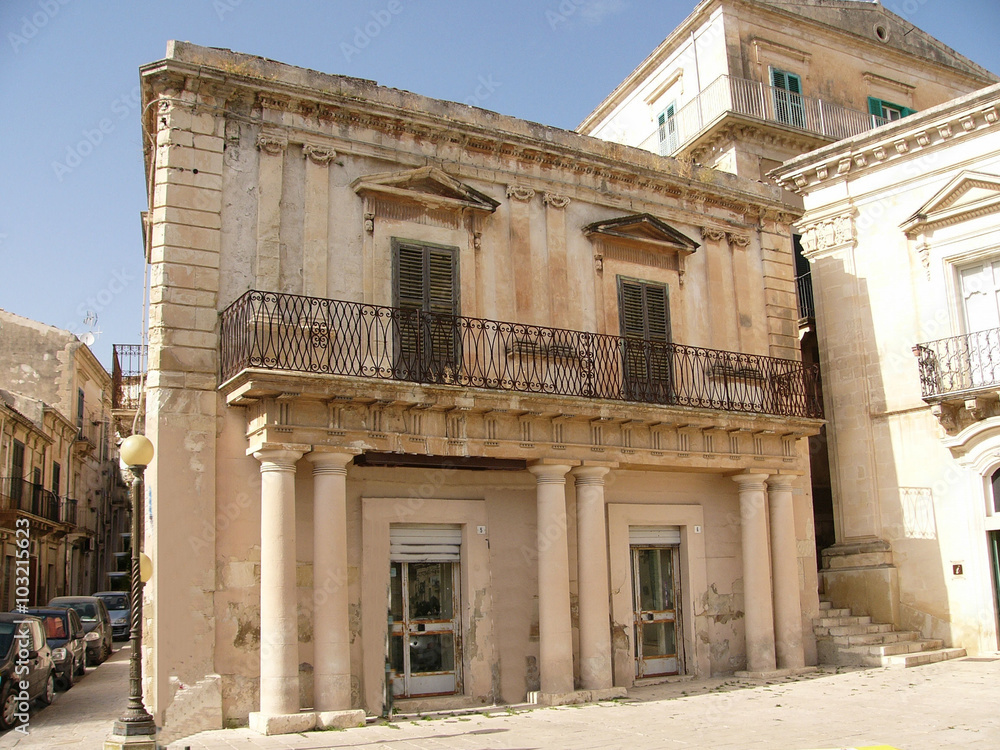 Sicile, palais à Scicli