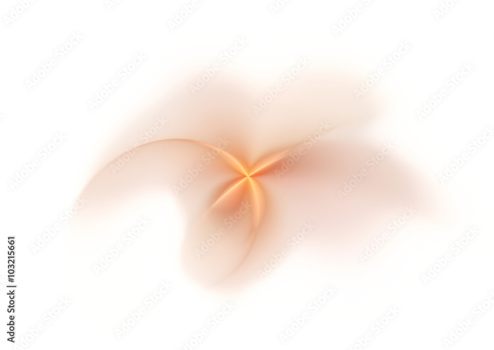 Orange star swirl on white Orange star swirl on white