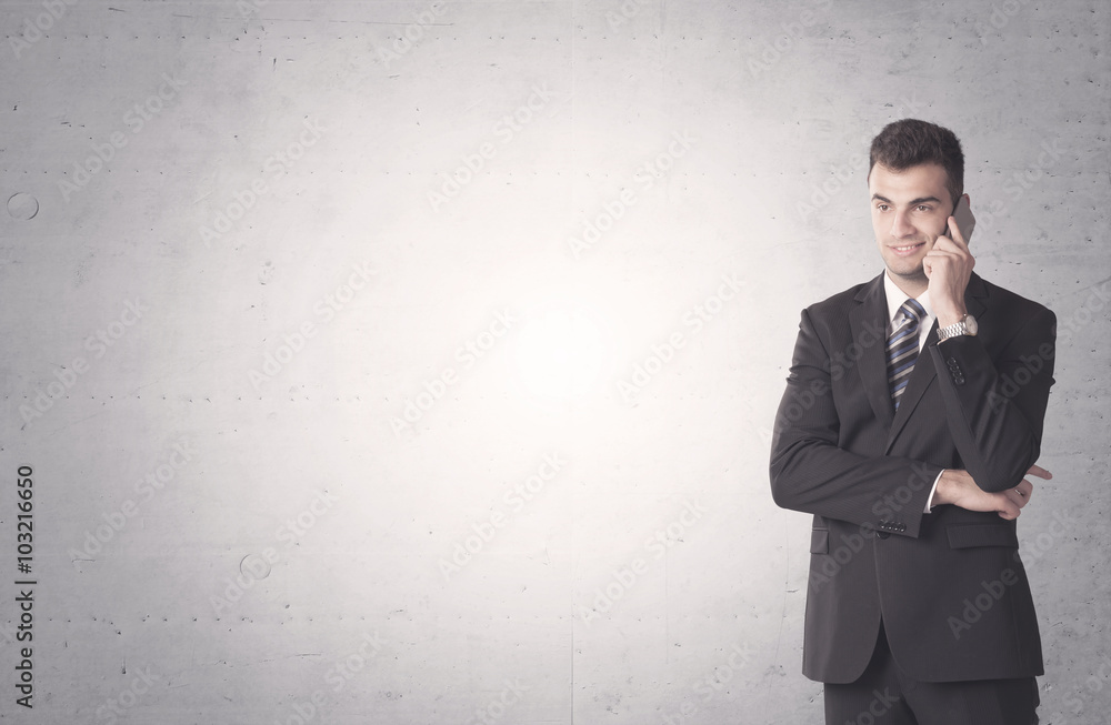 Elegant businessman with clear background Elegant businessman with clear background