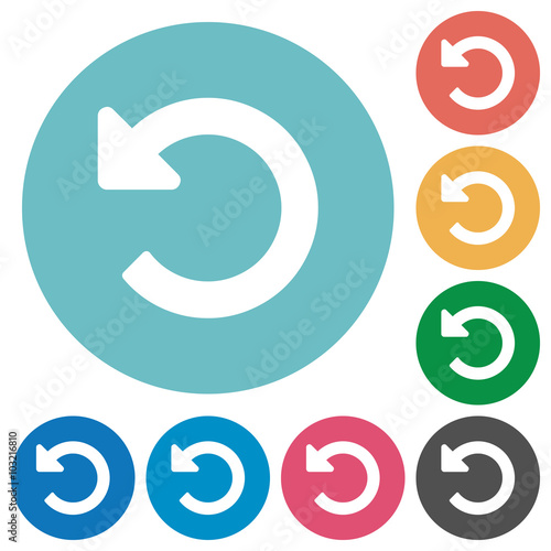Flat undo changes icons
