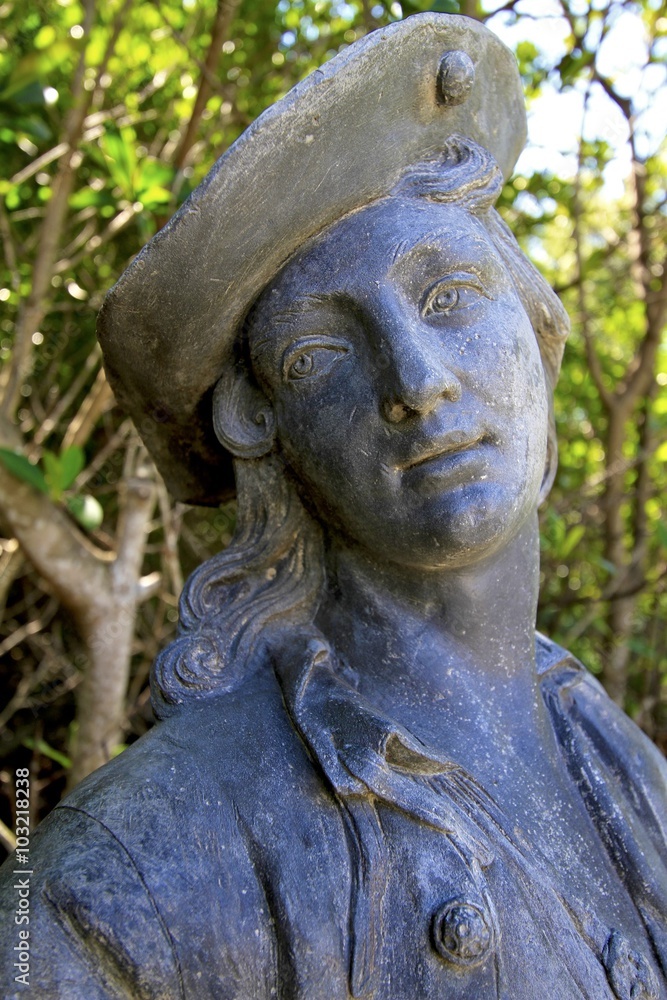 Vizcaya Museum and Gardens, statue of a man