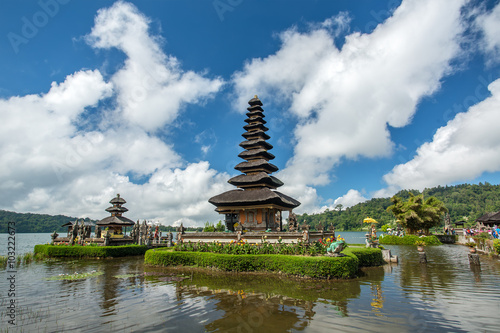 Pura Ulun Danu temple on a lake Beratan. Bali  Indonesia