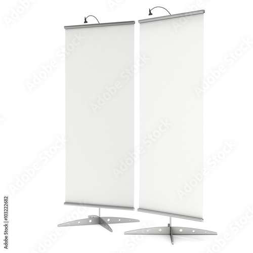 Blank Roll Up Expo Banner Stand.