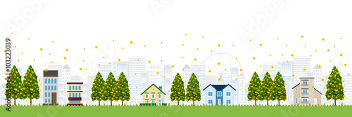 花粉　スギ　木　背景