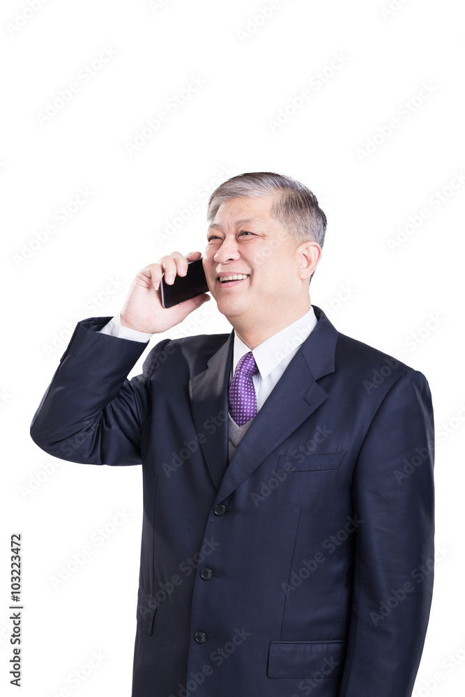 gesture and pose of old Asian businessman gesture and pose of old Asian businessman