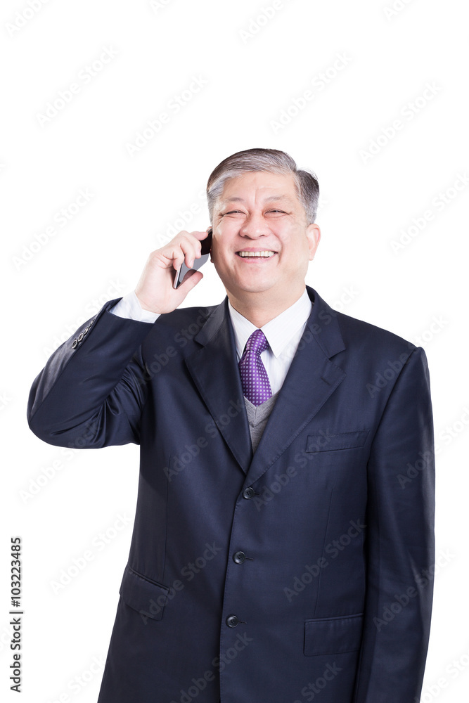 gesture and pose of old Asian businessman gesture and pose of old Asian businessman