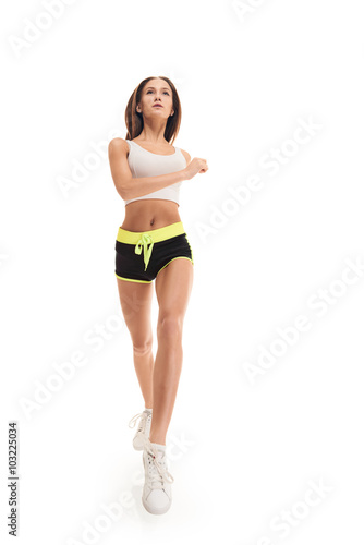 Runner woman full length