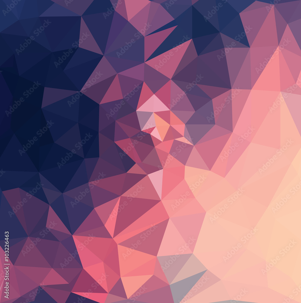 Obraz premium polygonal triangular modern alphabet design background