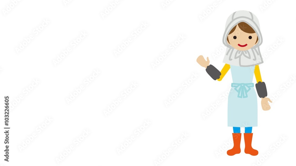Explaining Female Farmer - Loop-ready File -Alpha channel Explaining Female Farmer - Loop-ready File -Alpha channel