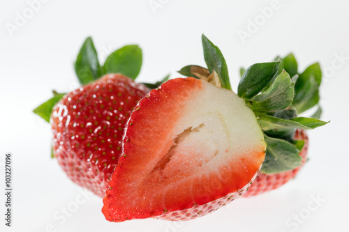 Strawberries / Closeup of red strawberries