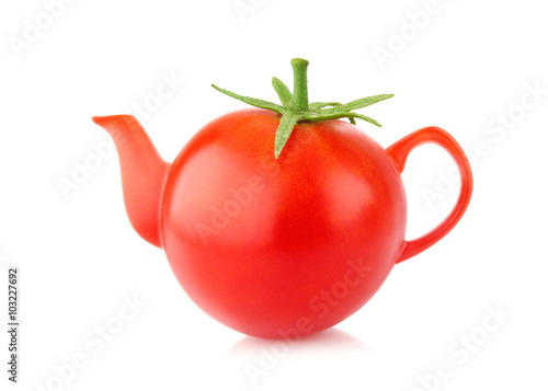 Ripe tomato isolated