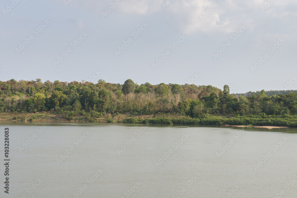 Khong river in Thailand