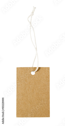 Tags or labels. Isolated on white.