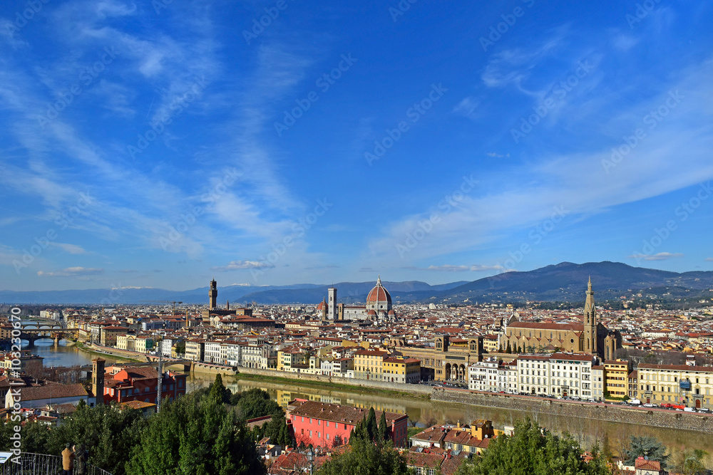 Florence from Piazzale Michelangelo, Tuscany, Italy